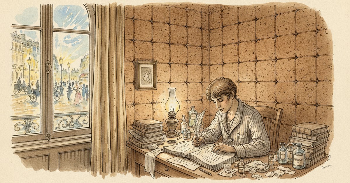 Proust Started a Sentence and Never Stopped — editorial illustration