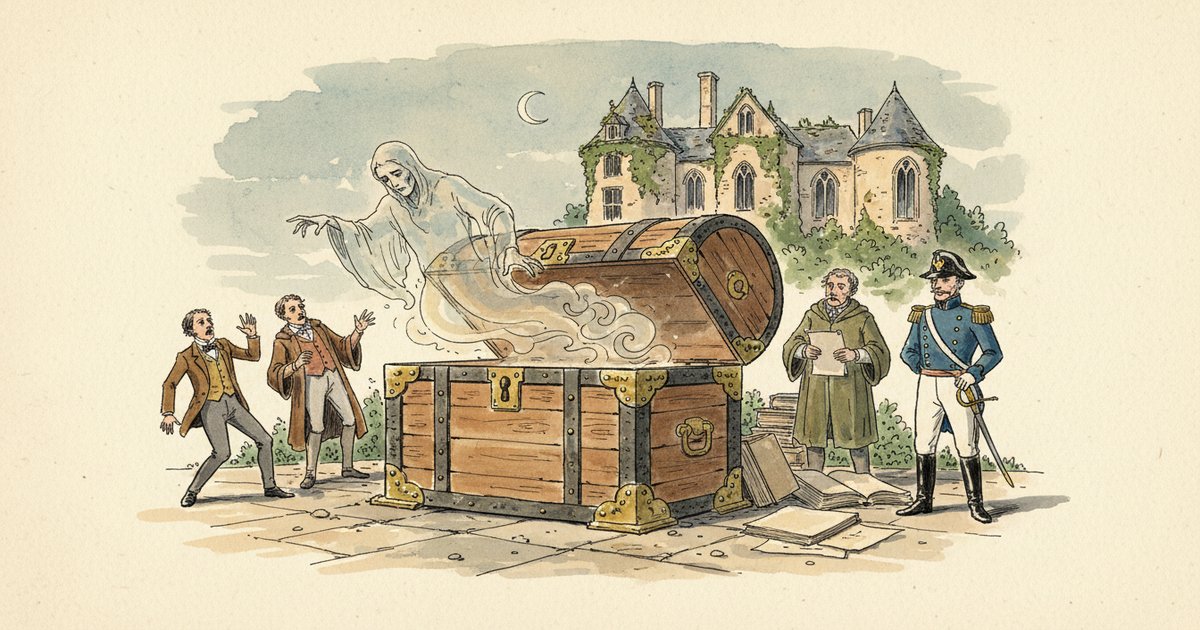 The Chest and the Ghost (and other Stories): New Translation — editorial illustration