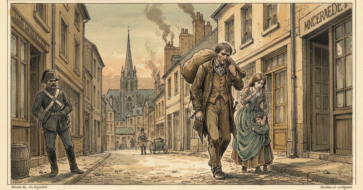 Hugo Made Poverty the Real Villain — editorial illustration